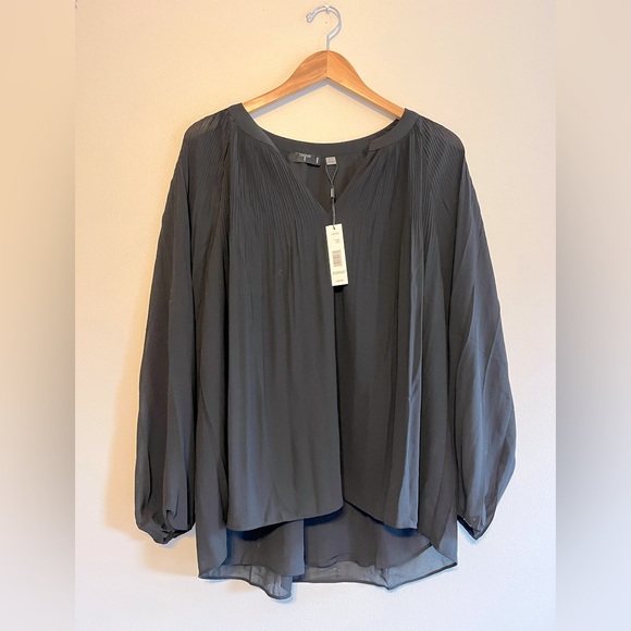 NWT Tahari Women’s Black Business Casual Blouse 1X - Picture 1 of 4